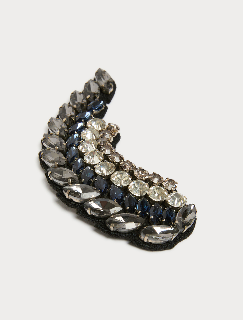 Rhinestone brooch - WHITE - Marina Rinaldi - 2