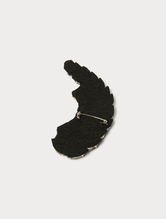 Rhinestone brooch - WHITE - Marina Rinaldi - 3