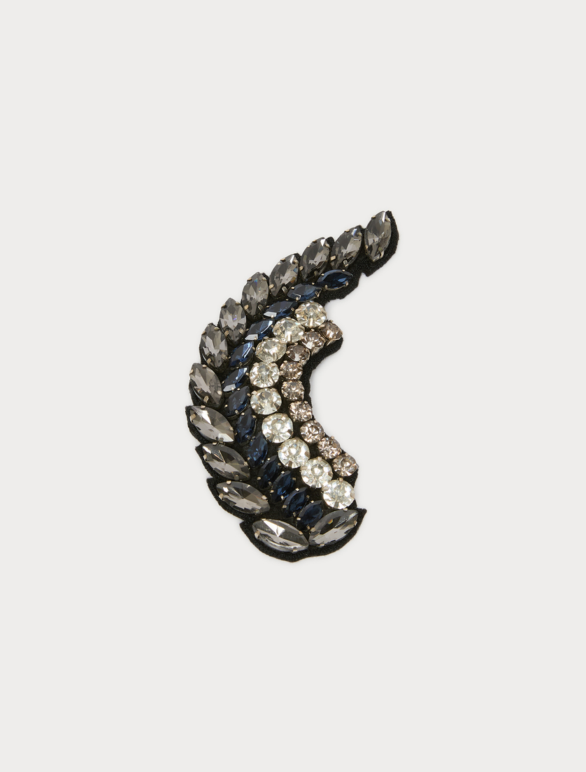 Rhinestone brooch - WHITE - Marina Rinaldi