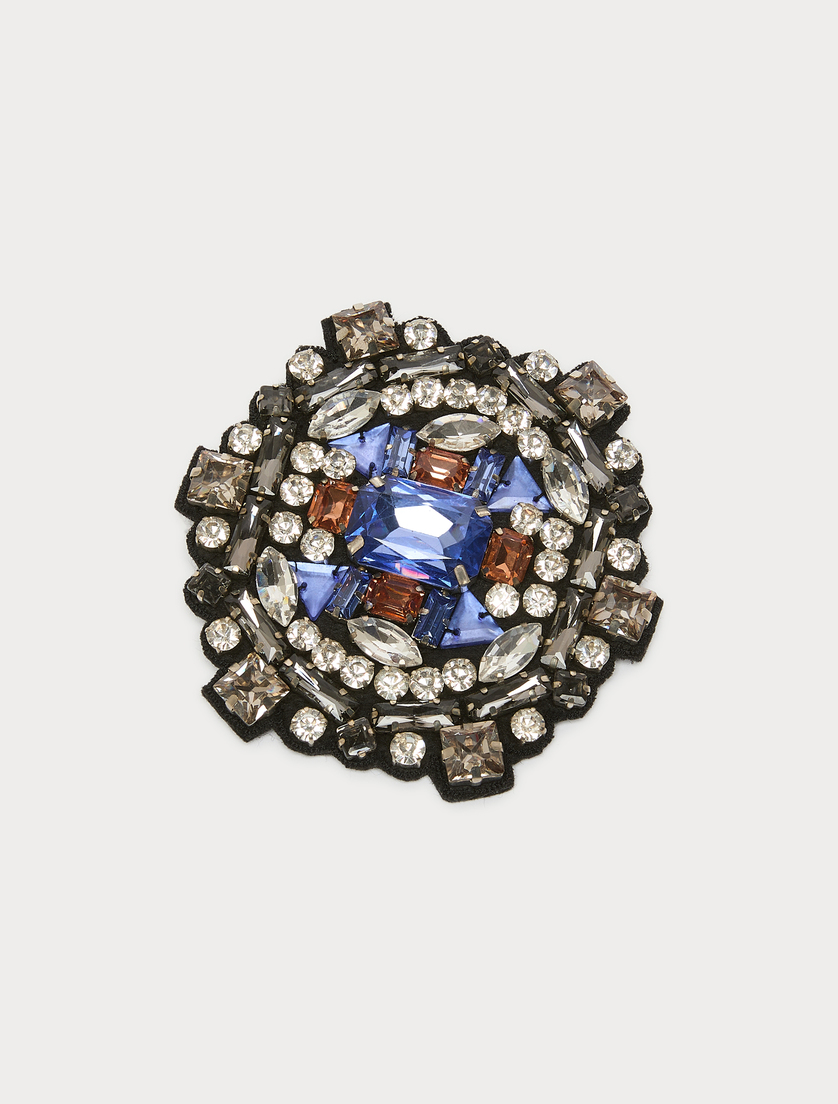 Rhinestone brooch - AVIO - Marina Rinaldi