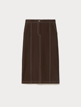 Denim jersey skirt - Marina Rinaldi
