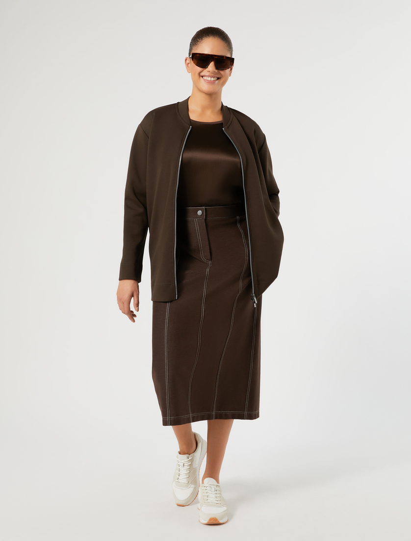 Denim jersey skirt - Marina Rinaldi