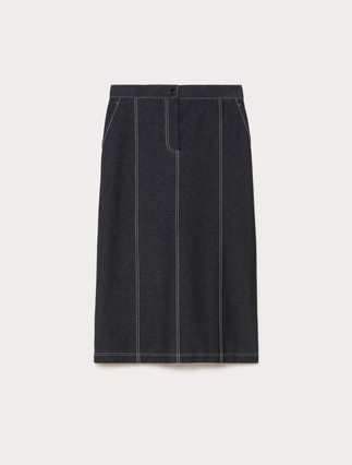 Denim jersey skirt - Marina Rinaldi