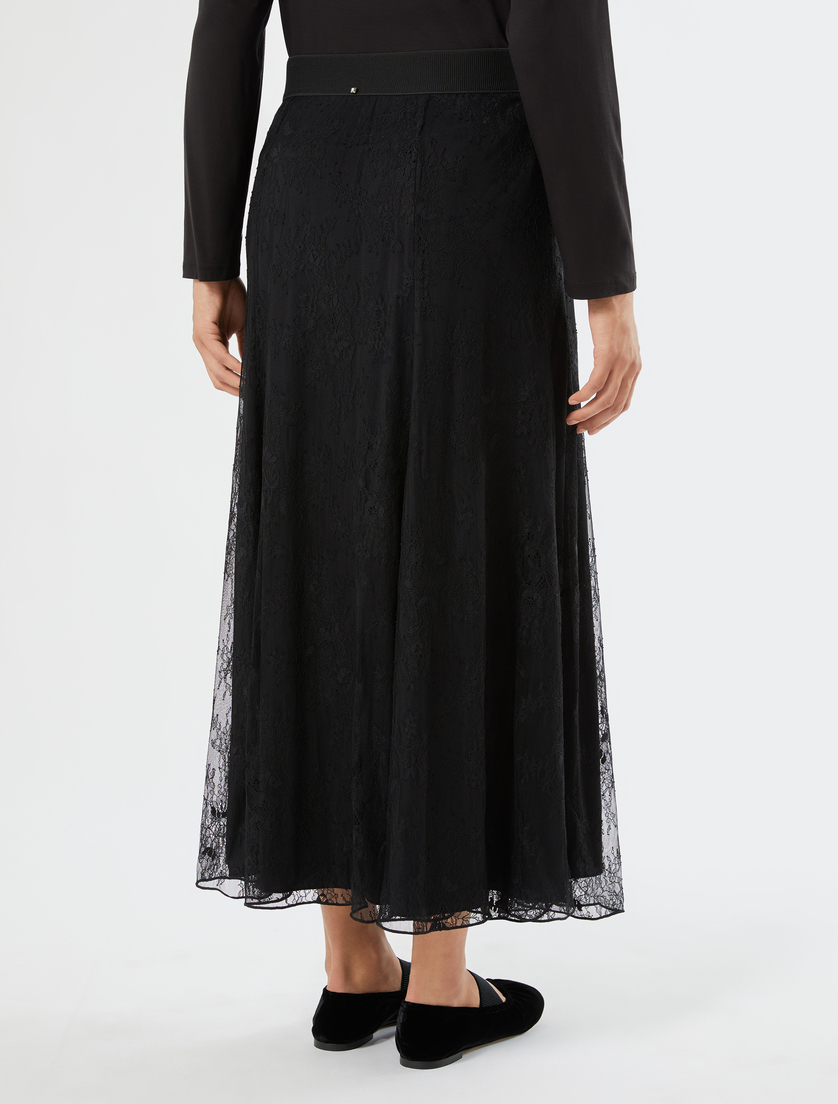 Long lace skirt - BLACK - Marina Rinaldi - 4