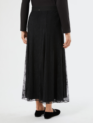 Long lace skirt - BLACK - Marina Rinaldi - 4