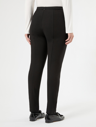 Jersey leggings - CZARNY - Marina Rinaldi - 4