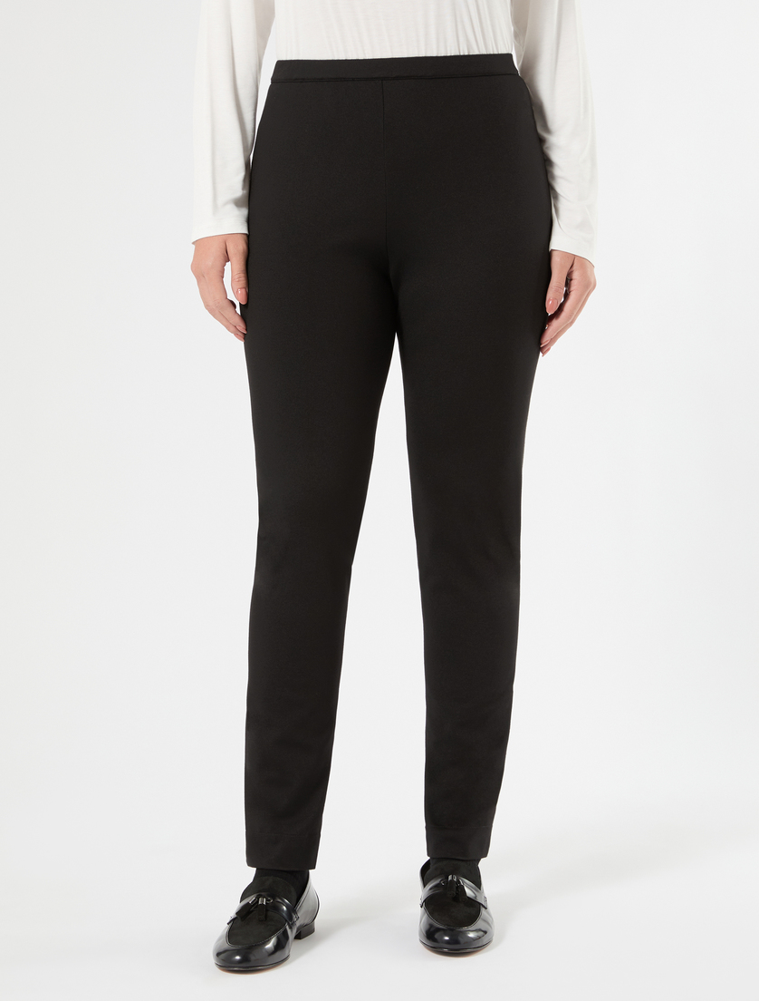 Jersey leggings - CZARNY - Marina Rinaldi - 3