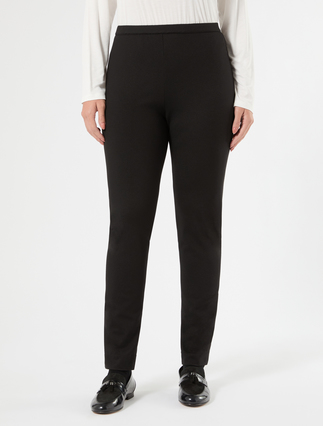 Jersey leggings - CZARNY