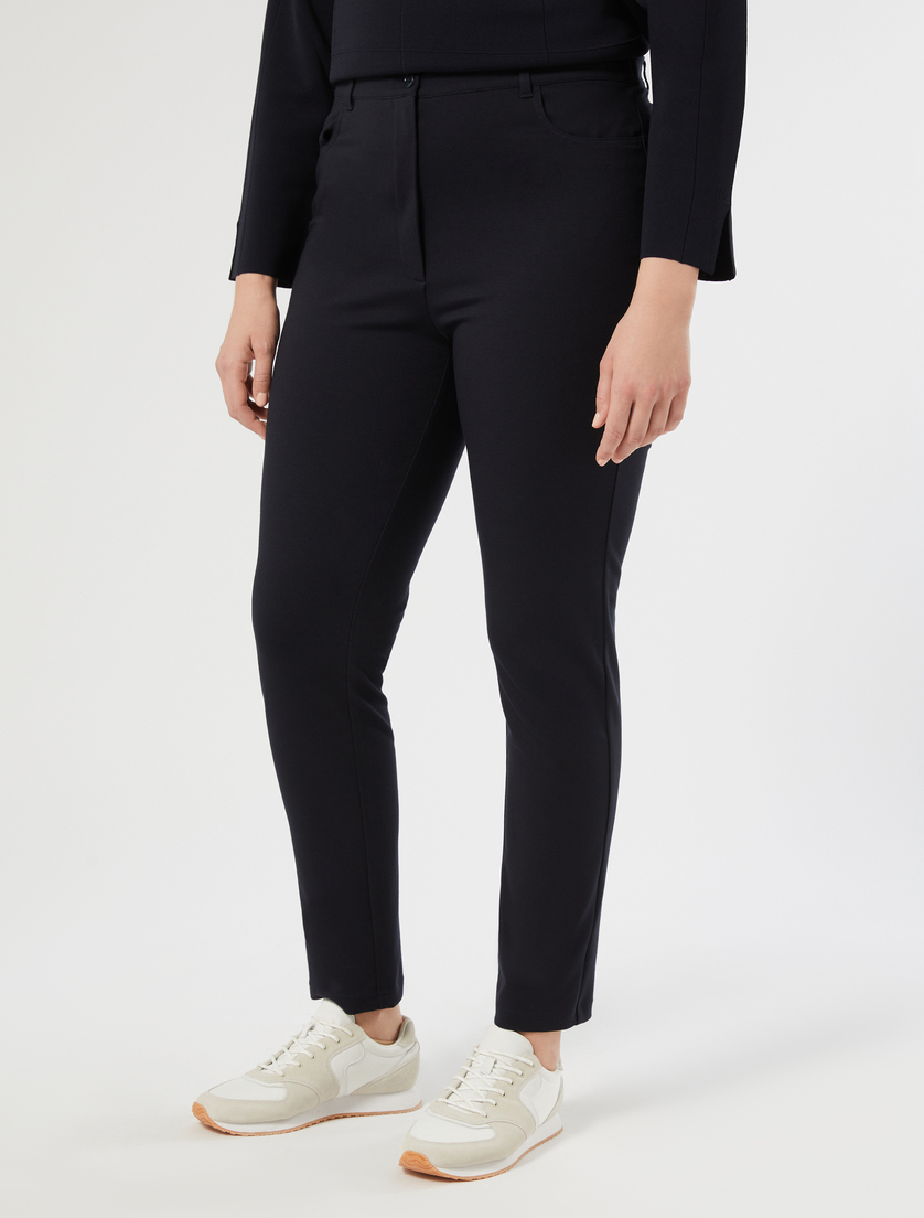 Milano-knit trousers - ULTRAMARINE - Marina Rinaldi - 3
