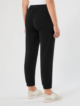 Slim-Fit-Hose aus Jersey - SCHWARZ - Marina Rinaldi - 4