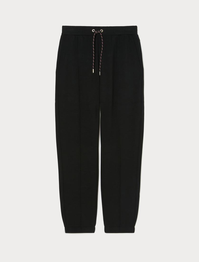 Slim-Fit-Hose aus Jersey - SCHWARZ - Marina Rinaldi