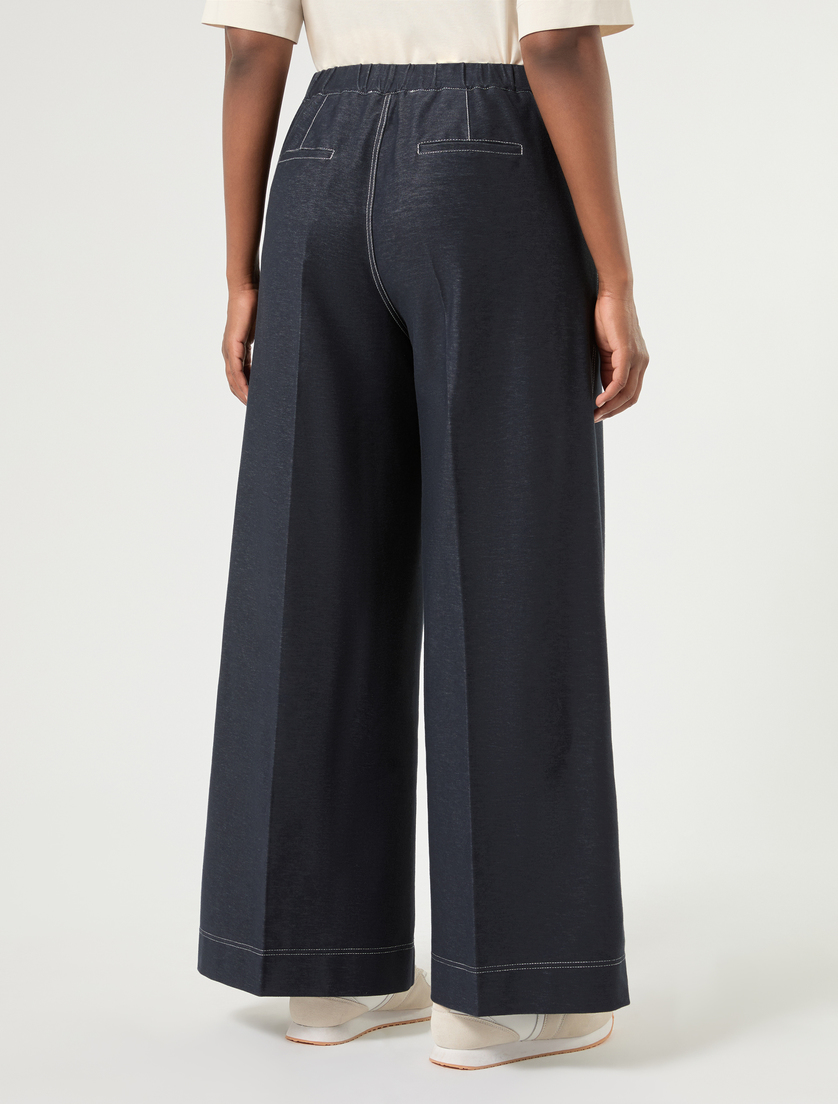 Hose aus Jersey in Denim-Optik - NACHTBLAU - Marina Rinaldi - 4