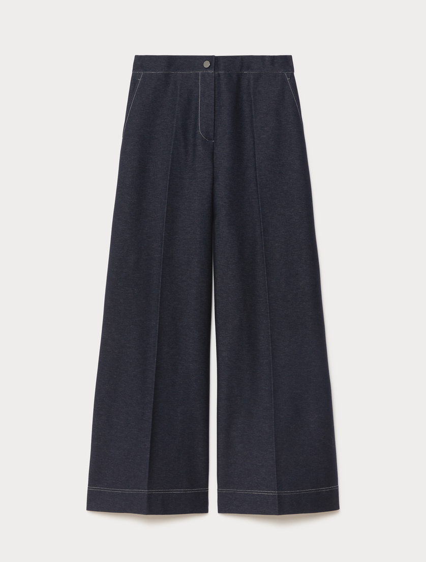Hose aus Jersey in Denim-Optik - NACHTBLAU - Marina Rinaldi