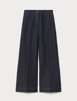 Hose aus Jersey in Denim-Optik - NACHTBLAU - Marina Rinaldi - 1