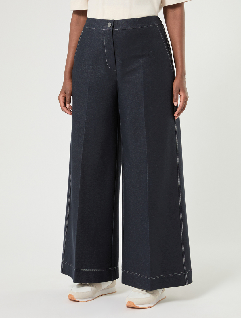 Hose aus Jersey in Denim-Optik - NACHTBLAU - Marina Rinaldi - 3