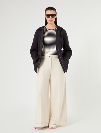 Denim-effect jersey trousers - IVORY - Marina Rinaldi - 2