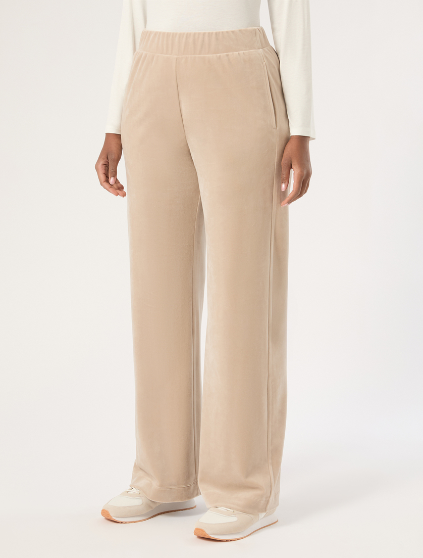 Pantalon large en chenille - GRIS TOURTERELLE - Marina Rinaldi - 3