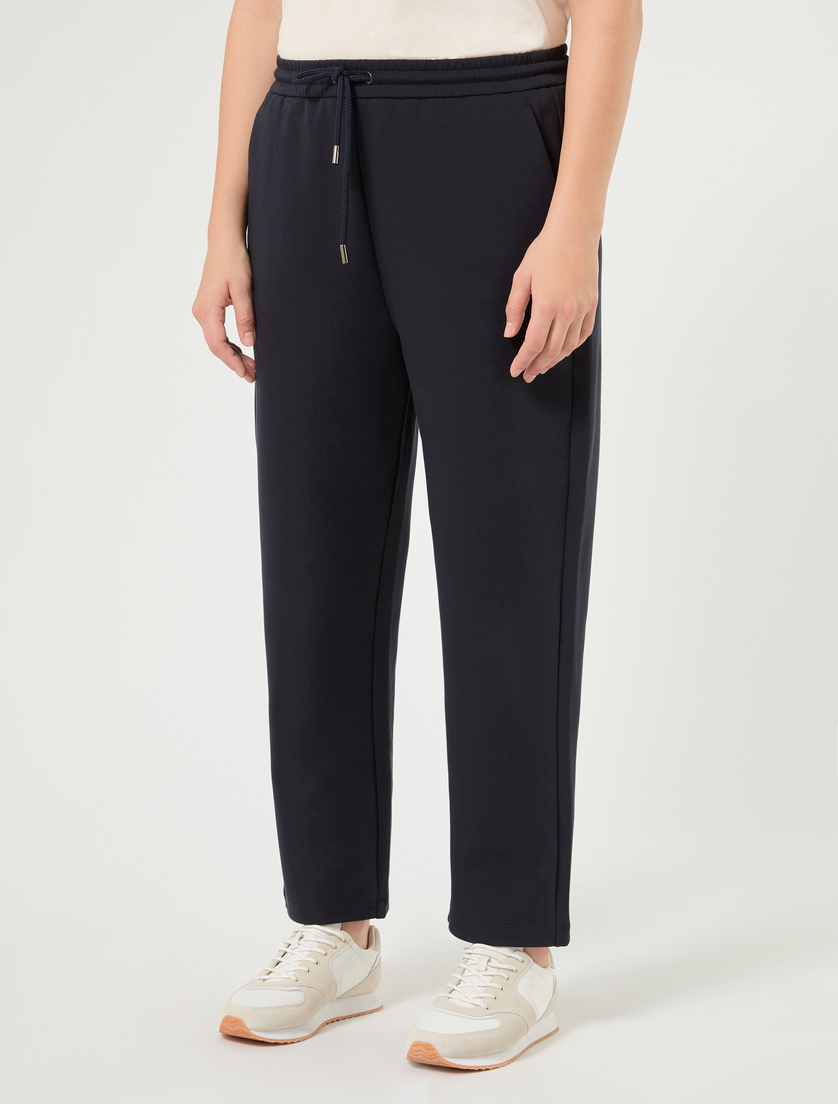 Hose aus doppeltem Jersey - NACHTBLAU - Marina Rinaldi - 3