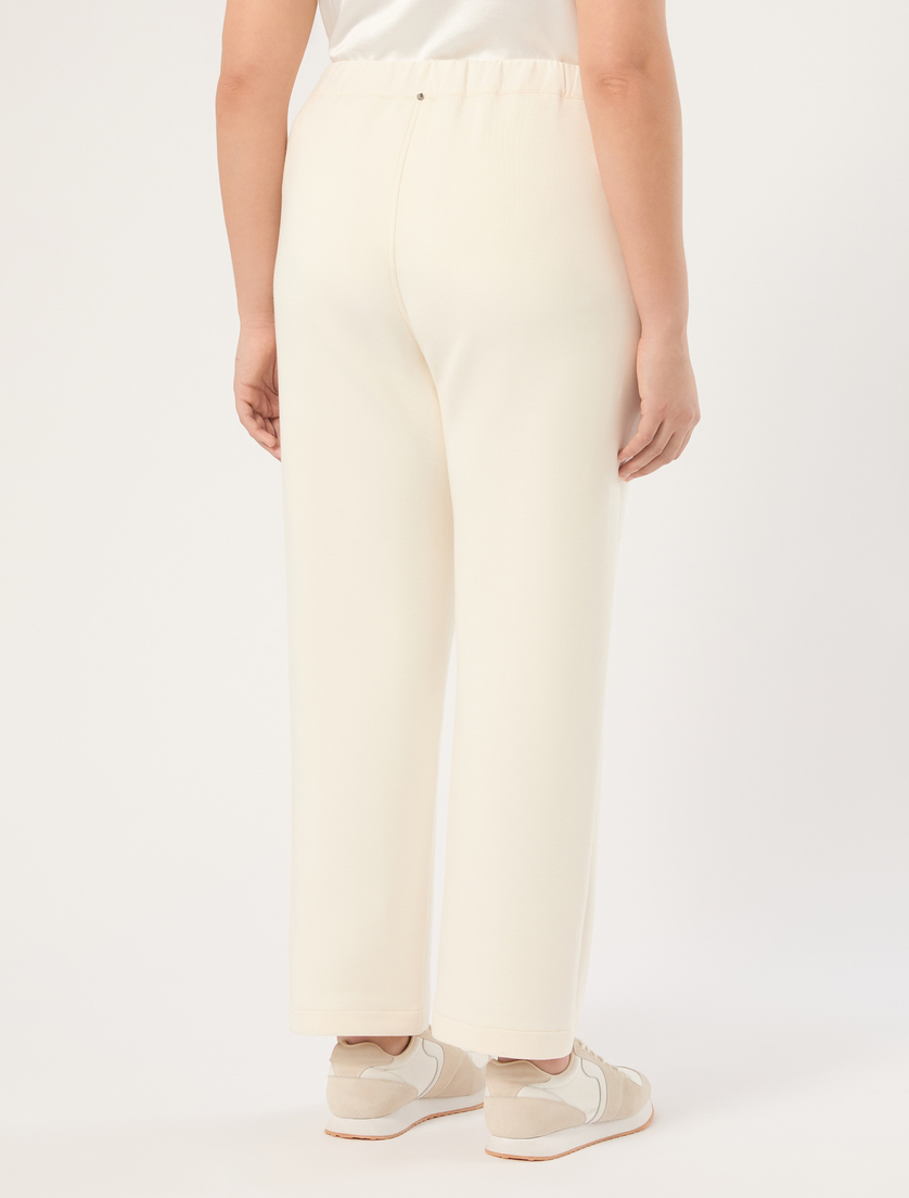 Scuba jogging trousers - WHITE - Marina Rinaldi - 4