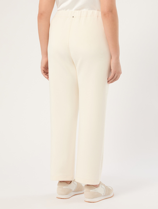Scuba jogging trousers - WHITE - Marina Rinaldi - 4