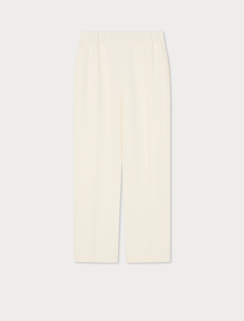 Scuba jogging trousers - WHITE - Marina Rinaldi