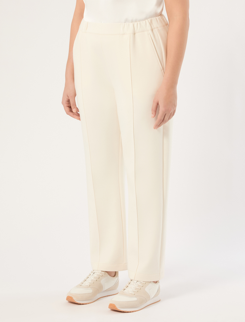 Scuba jogging trousers - WHITE - Marina Rinaldi - 3