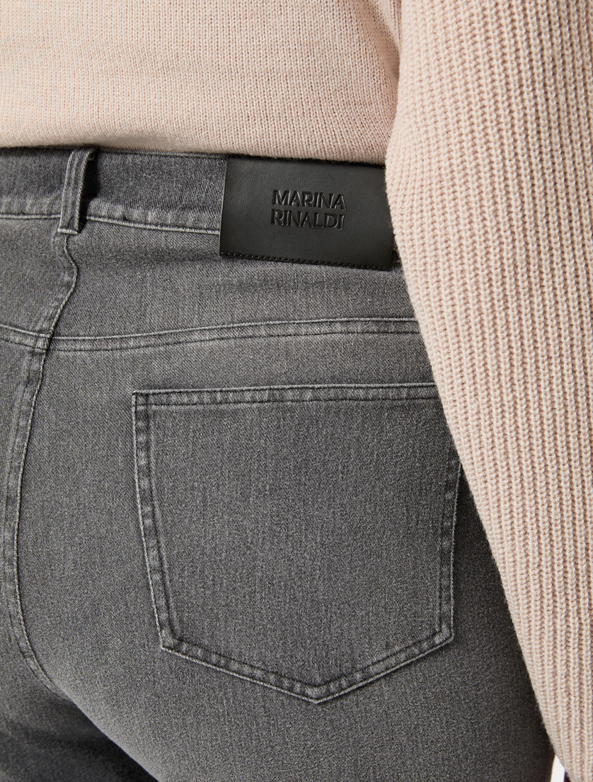 Denim-look jersey jeans - BLACK - Marina Rinaldi - 5