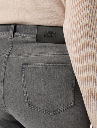 Denim-look jersey jeans - BLACK - Marina Rinaldi - 5