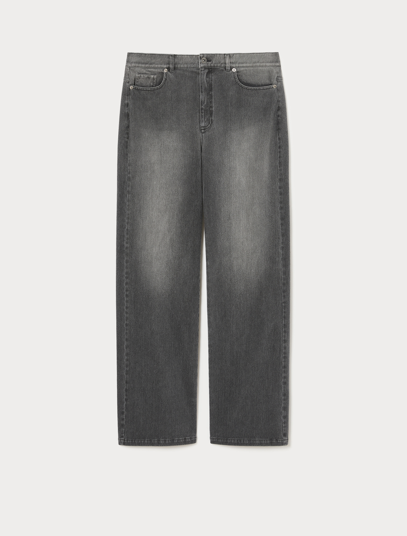 Denim-look jersey jeans - BLACK - Marina Rinaldi