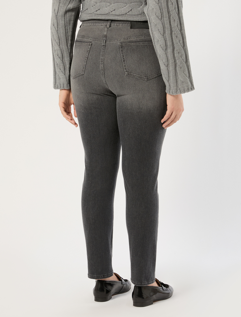 Jeans aus Jersey mit Denim-Effekt - SCHWARZ - Marina Rinaldi - 4