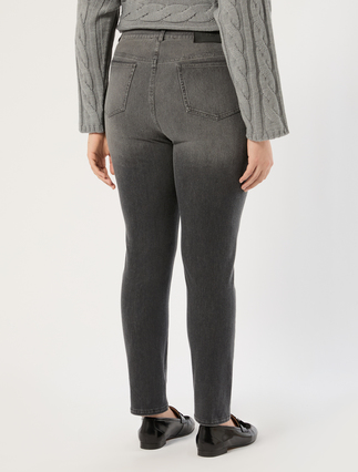 Jeans aus Jersey mit Denim-Effekt - SCHWARZ - Marina Rinaldi - 4