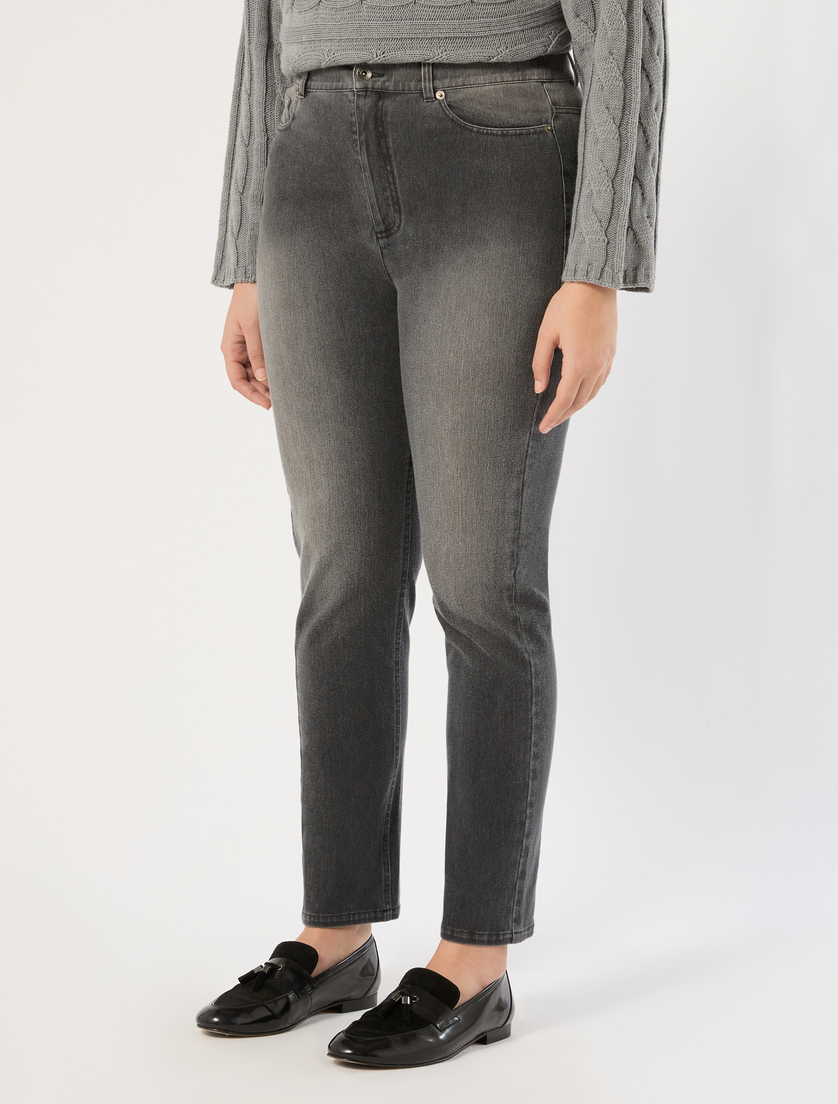 Jeans aus Jersey mit Denim-Effekt - SCHWARZ - Marina Rinaldi - 3
