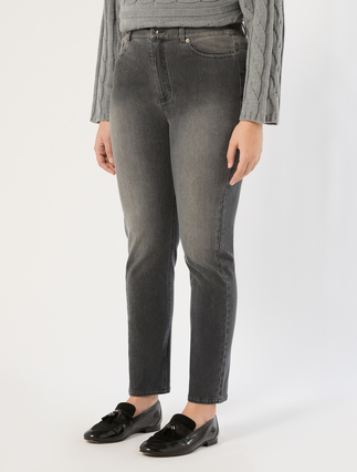 Jeans aus Jersey mit Denim-Effekt - SCHWARZ - Marina Rinaldi - 3