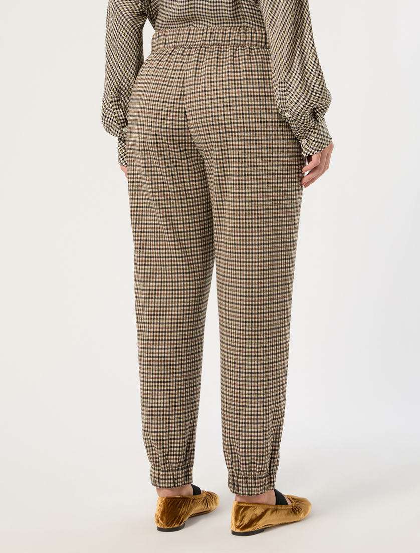 Jacquard jersey joggers - KAKI - Marina Rinaldi - 4