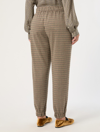 Jacquard jersey joggers - KAKI - Marina Rinaldi - 4
