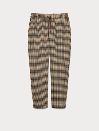 Jacquard jersey joggers - Marina Rinaldi