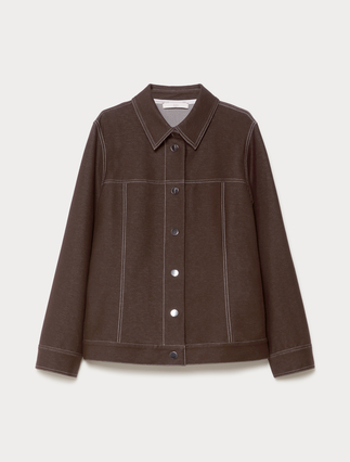 Jacket in jersey-effect denim - Marina Rinaldi