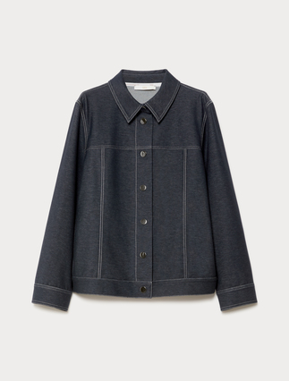 Jacket in jersey-effect denim - Marina Rinaldi