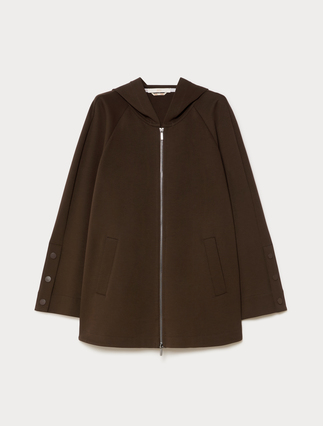 Double jersey jacket - DARK BROWN - Marina Rinaldi - 1