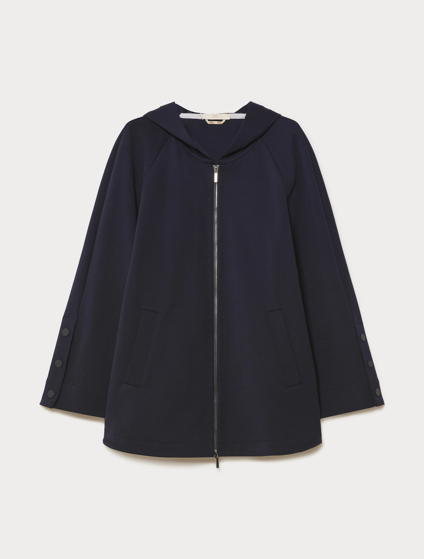 Jacke aus doppeltem Jersey - NACHTBLAU - Marina Rinaldi