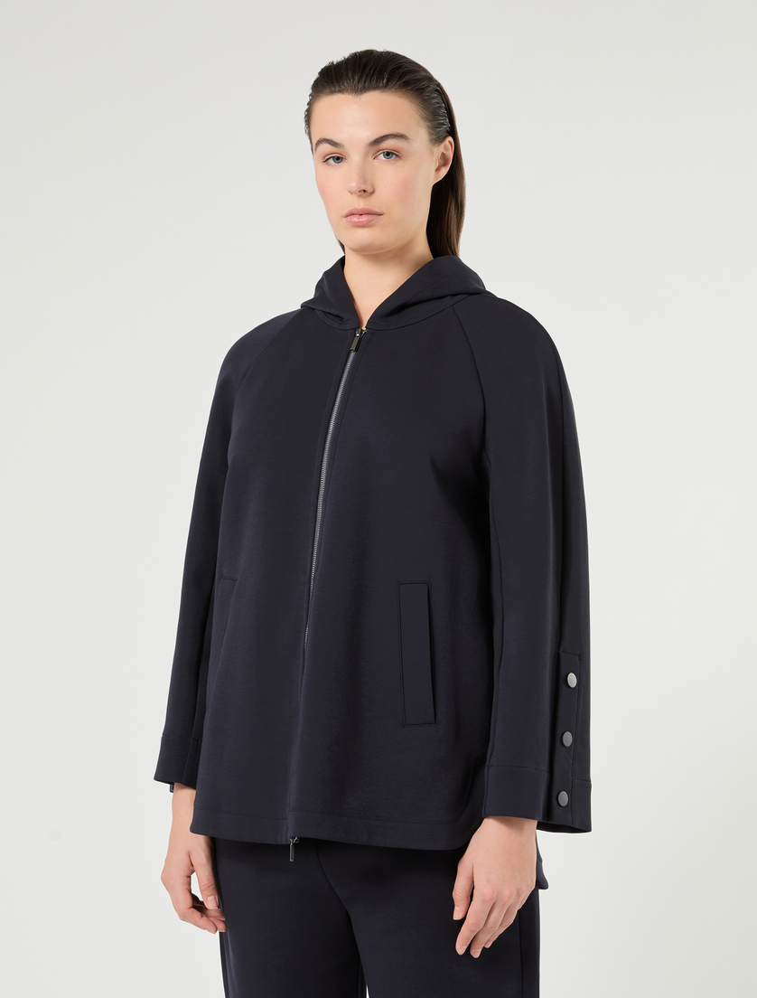 Jacke aus doppeltem Jersey - NACHTBLAU - Marina Rinaldi - 3