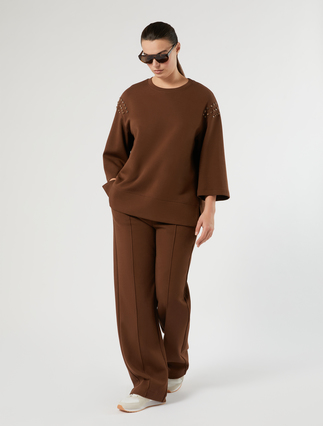 Sweat-shirt en jersey avec broderie - Marina Rinaldi