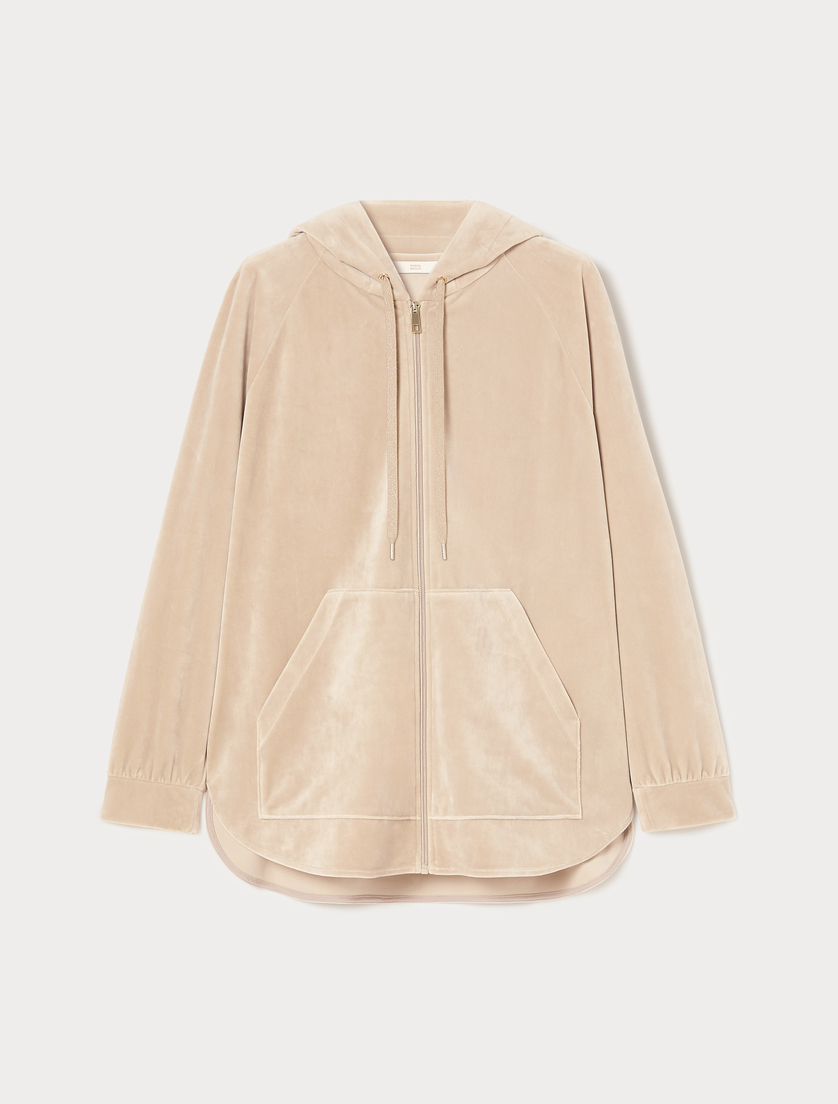Chenille jersey sweatshirt - TURTLEDOVE - Marina Rinaldi