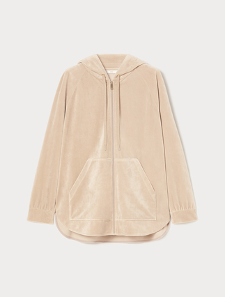 Chenille jersey sweatshirt - TURTLEDOVE - Marina Rinaldi - 1