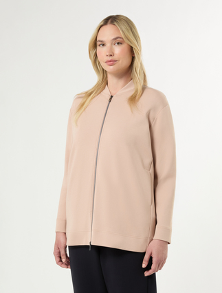 Double jersey jacket - ANTIQUE ROSE