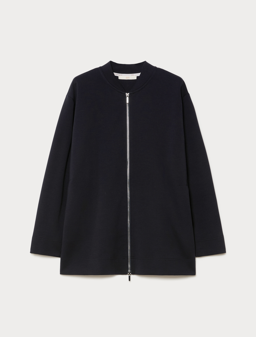 Double jersey jacket - MIDNIGHTBLUE - Marina Rinaldi