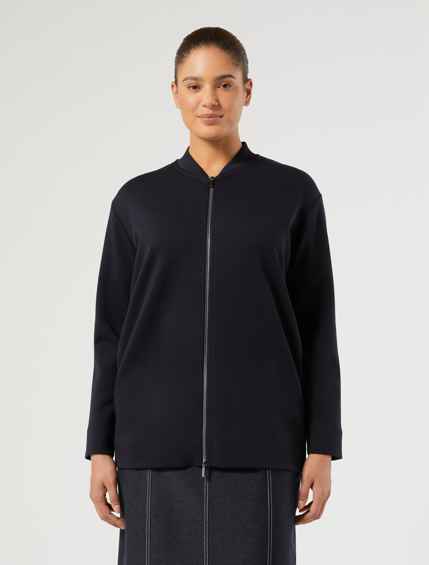 Double jersey jacket - MIDNIGHTBLUE - Marina Rinaldi - 3