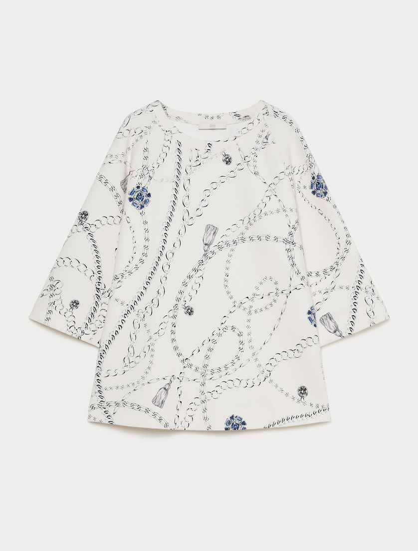 Scuba jersey sweatshirt - SKY BLUE - Marina Rinaldi