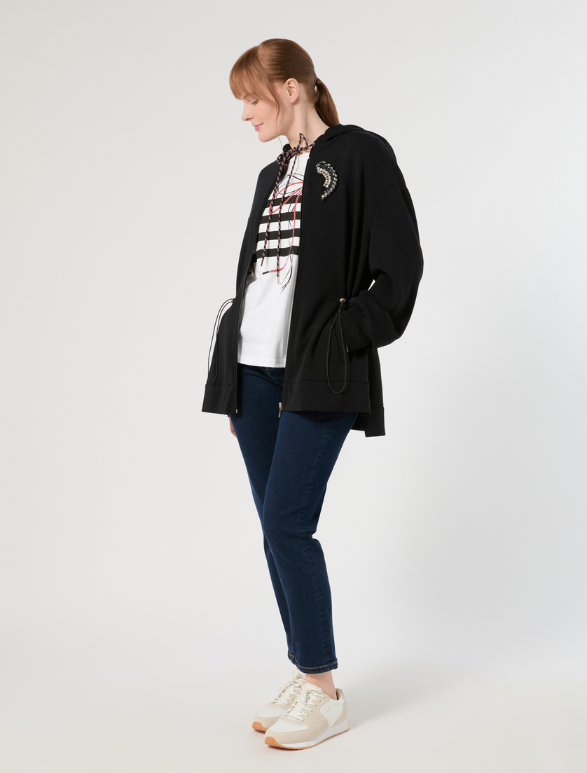 Jersey jacket - BLACK - Marina Rinaldi - 2