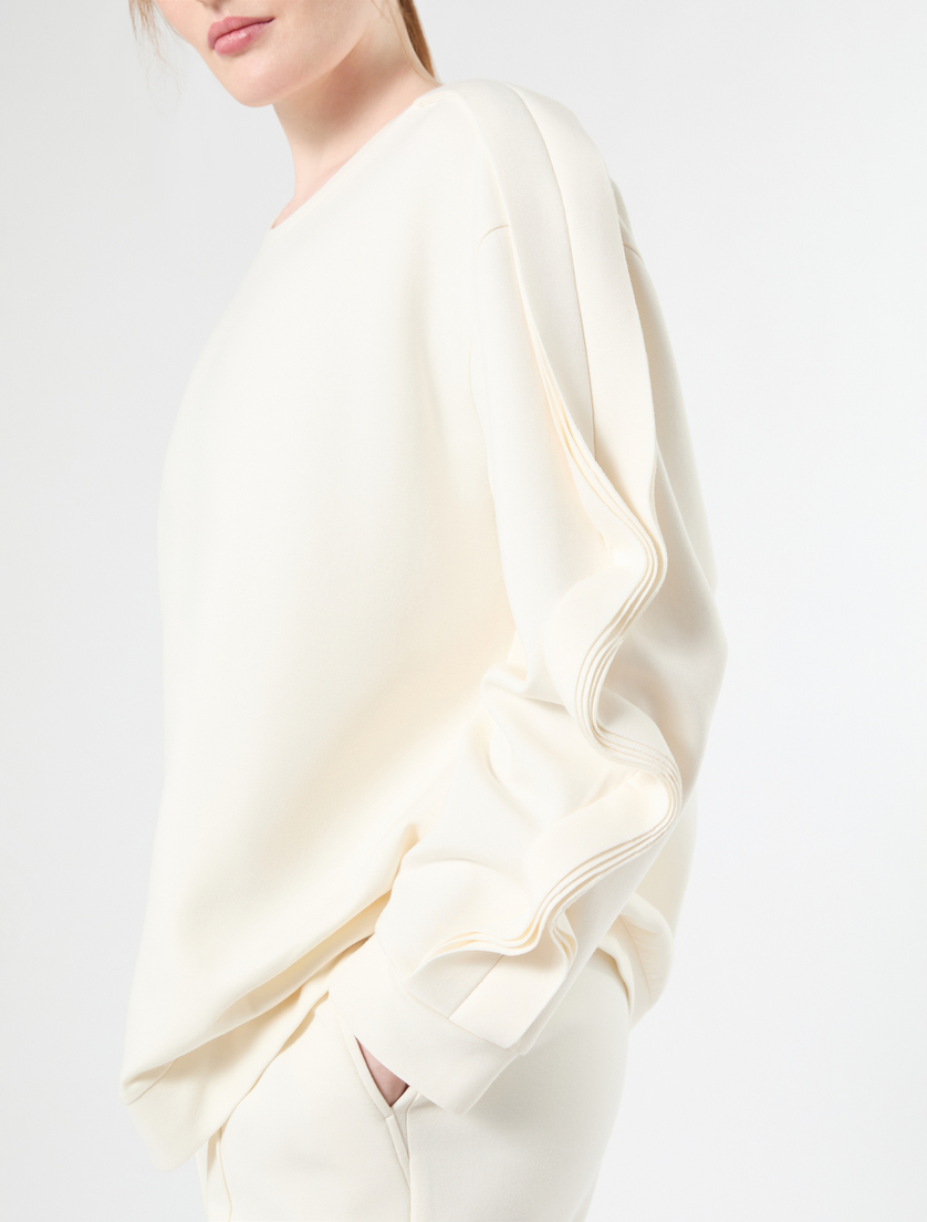 Scuba sweatshirt - WHITE - Marina Rinaldi - 5